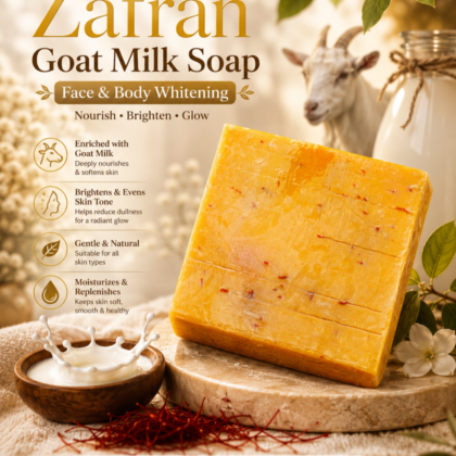 Hand Made Saffron goat milk soap