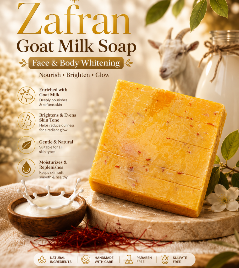 Hand Made Saffron goat milk soap